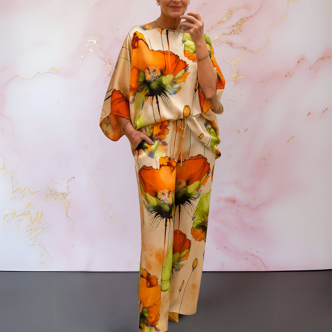 Maelora™ | Satin Two-Piece Women's Set