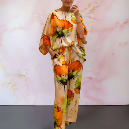 Maelora™ | Satin Two-Piece Women's Set