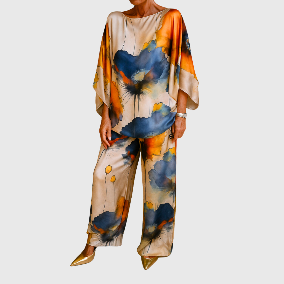 Maelora™ | Satin Two-Piece Women's Set